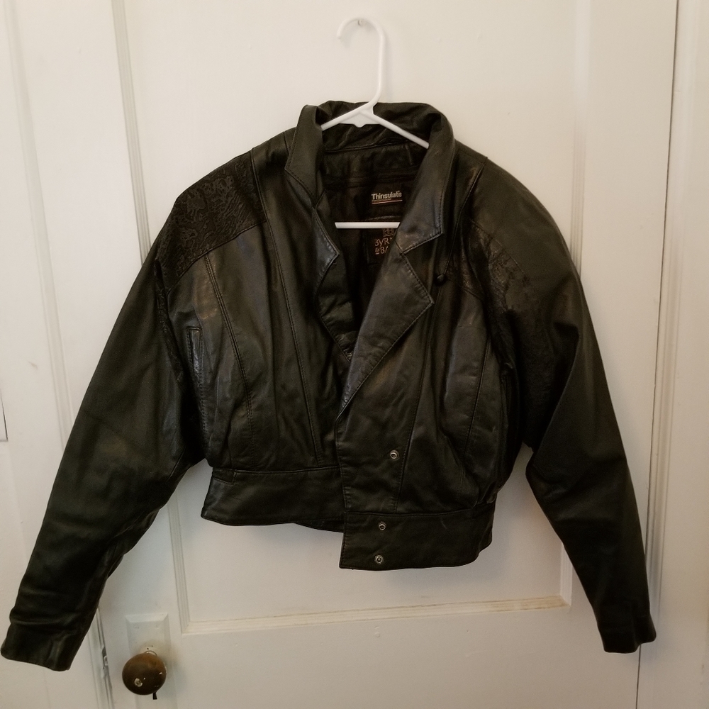 Byrnes & Baker Vintage Leather Jacket Insulated